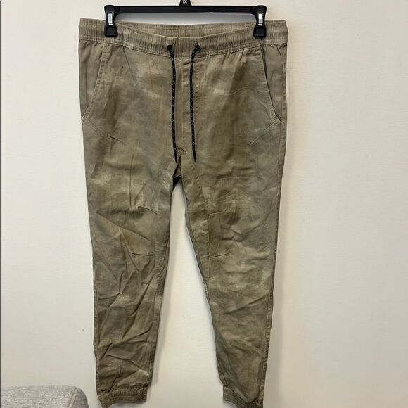 burnside Other - Burnside Men's Olive Tie Dye Jogger Pants L
